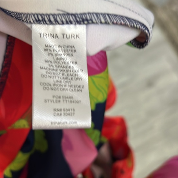 Trina Turk NWT Kanan Square Neck Ruffle Sleeve Shift Dress - Picture 5 of 9